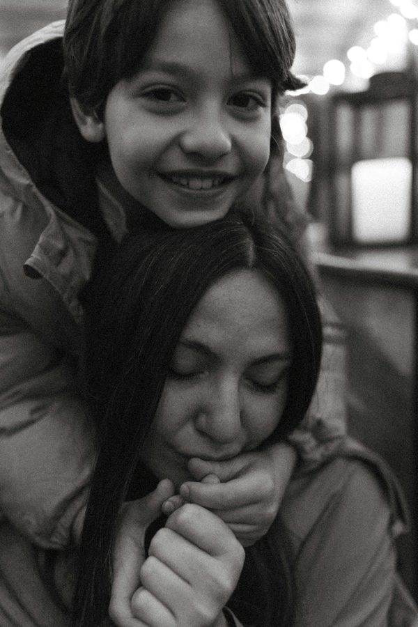 Mother and child — safe and together